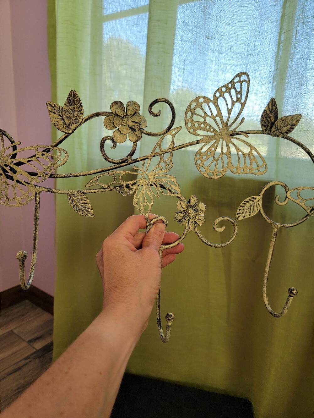 Decorative Butterfly Floral Wall Hook